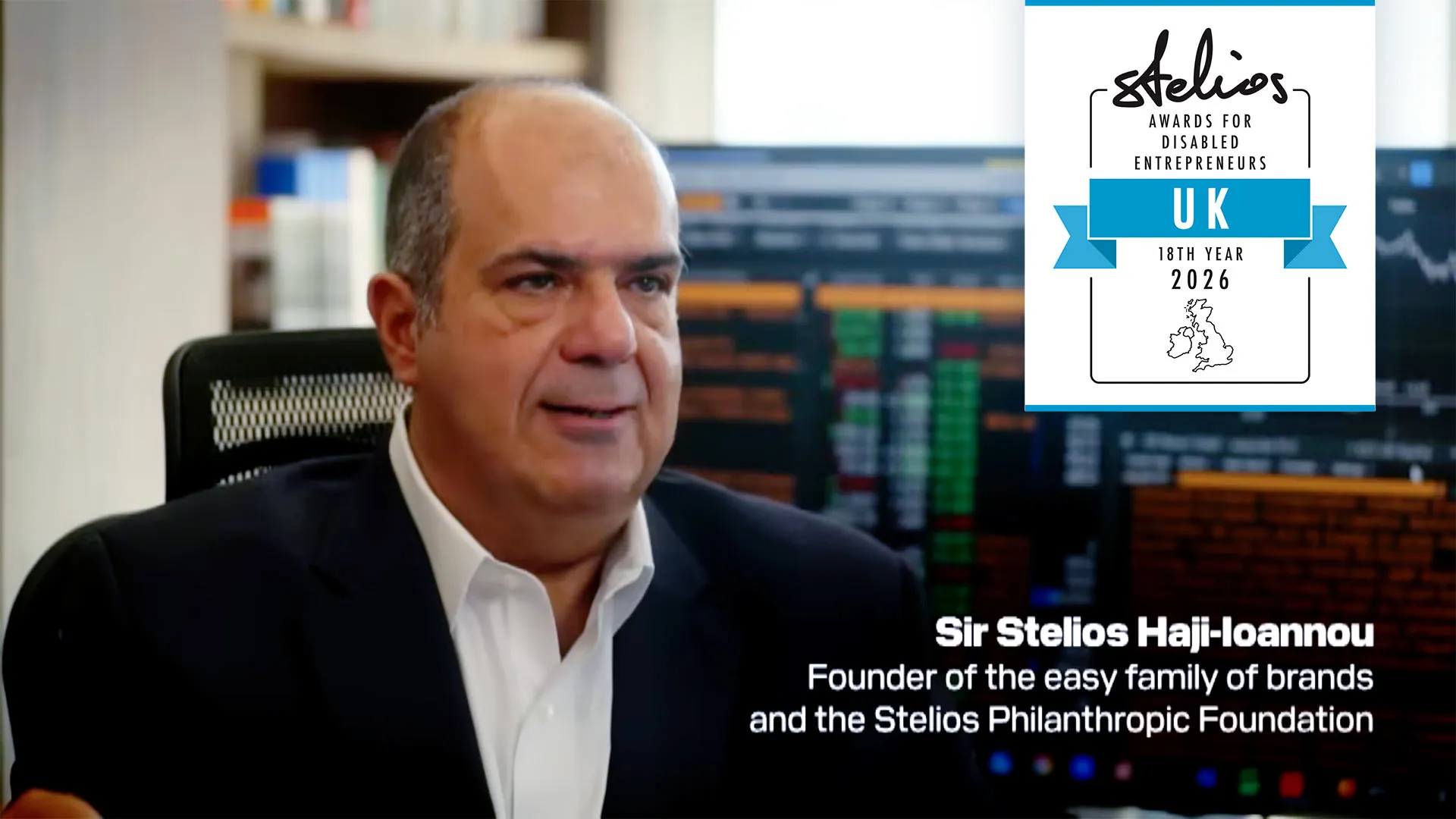 Stelios Awards Disabled Entrepreneurs UK 2026 Documentary youtube